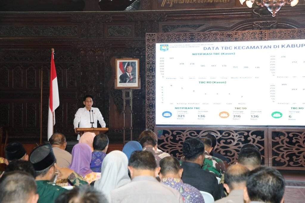 Wamendagri Akhmad Wiyagus dalam Deklarasi Desa Siaga TBC Kabupaten Kudus, Jawa Tengah, 13 Oktober 2026.