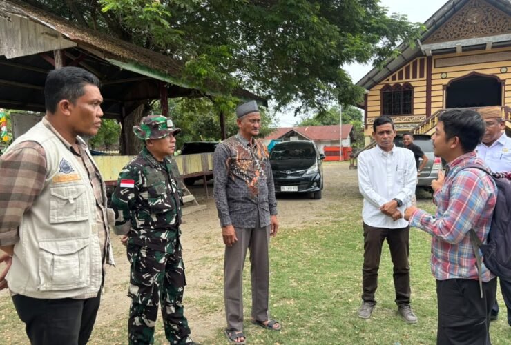 Satgas PRR mendampingi BRIN memverifikasi kesiapan calon lokasi pembangunan instalasi Arsinum di Kabupaten Aceh Utara.