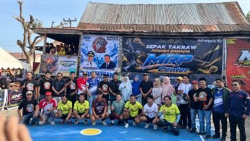 Pembukaan turnamen sepak takraw MRP Cup I di Lapangan KMC Tompo Kelara, Tolo Utara, Kabupaten Jeneponto, Jumat (16/10/2026).