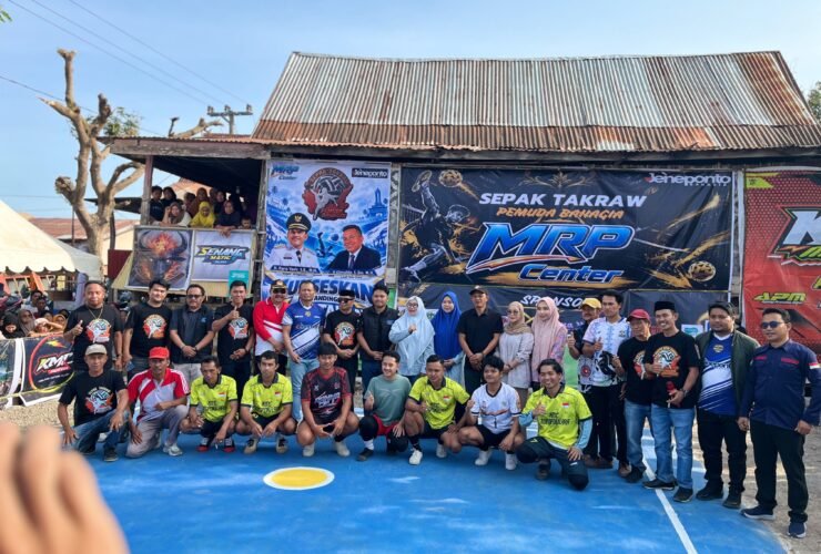 Pembukaan turnamen sepak takraw MRP Cup I di Lapangan KMC Tompo Kelara, Tolo Utara, Kabupaten Jeneponto, Jumat (16/10/2026).