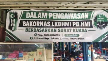 BAKORNAS LKBHMI PB HMI Somasi Dinas Perindag Jakarta Pusat soal Dugaan Penutupan UMKM Loksem JP 33