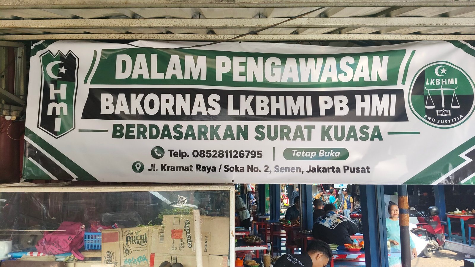 BAKORNAS LKBHMI PB HMI Somasi Dinas Perindag Jakarta Pusat soal Dugaan Penutupan UMKM Loksem JP 33