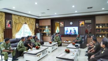 Audiensi Jampidmil Kejaksaan Agung dengan Pangdam I/BB Mayjen TNI Hendy Antariksa di Medan pada 21 Oktober 2026.