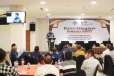 Dialog perpajakan Kanwil DJP Sulselbartra bersama PSMTI di Hotel Claro Makassar pada 22 Oktober 2026.