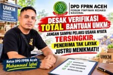 Muhammad Iqbal, Ketua DPD FPRN Provinsi Aceh, mendesak evaluasi data penerima bantuan UMKM.