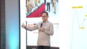 Wakil Menteri Dalam Negeri Bima Arya Sugiarto saat menghadiri acara 2 Tahun Prabowo-Gibran: Rapor untuk Rakyat di Universitas Tarumanagara, Jakarta, Selasa (27/10/2026).
