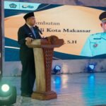 Wali Kota Makassar Munafri Arifuddin bersama jajaran Kanwil DJP Sulselbartra dan para pemangku kepentingan dalam kegiatan Tax Gathering 2026 di Gedung Keuangan Negara II, Makassar, Rabu (28/10/2026).