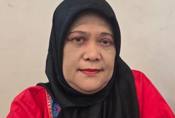 Hj. Fadlina Raya Lubis, pelapor kasus dugaan pemberian keterangan palsu di bawah sumpah,