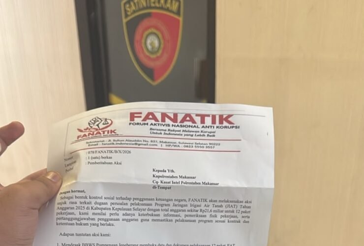 Menyoal 12 Paket JIAT BWS, FANATIK Nyatakan Aksi di Polda Sulsel
