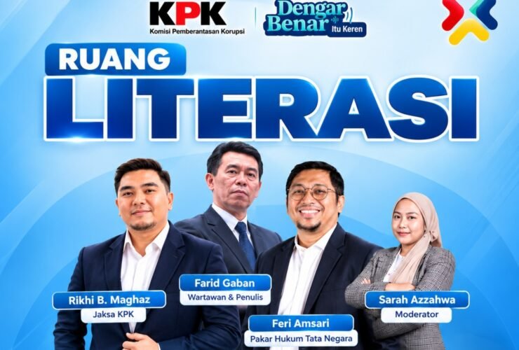 Program Ruang Literasi KPK mengangkat tema State Capture Corruption dalam Tata Kelola Sumber Daya Alam dengan menghadirkan narasumber dari bidang penegakan hukum, jurnalistik, dan hukum tata negara